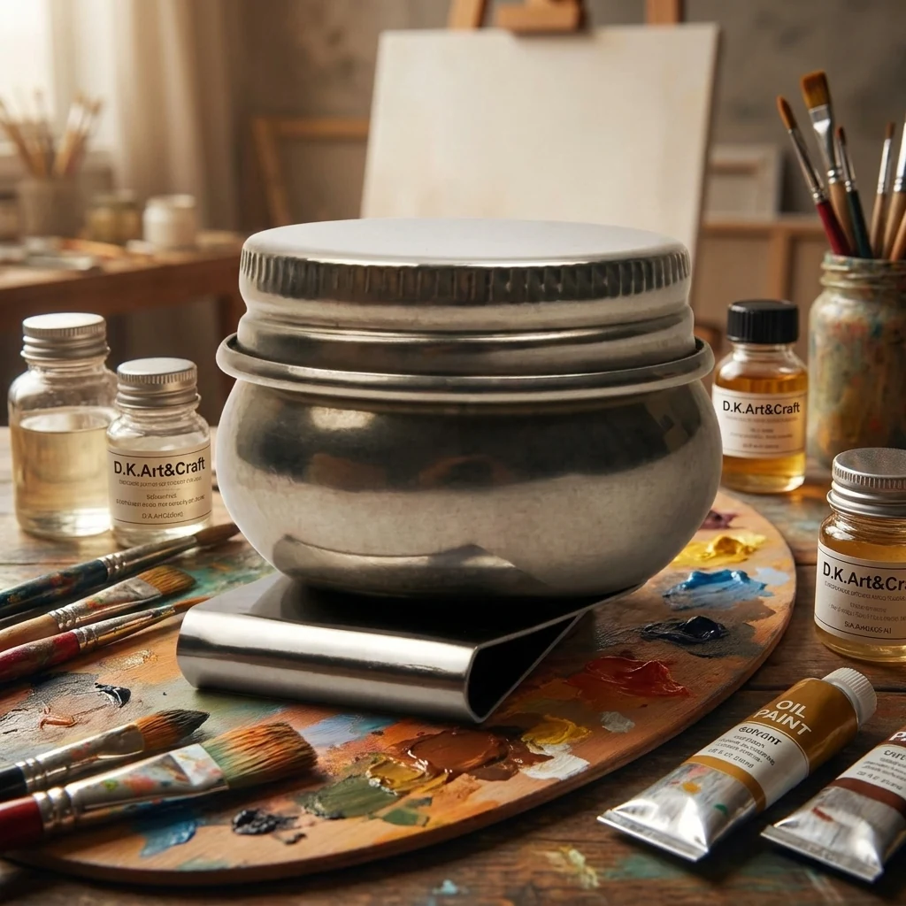 Олійниця металева з кришкою, Ø42 мм, D.K.Art&Craft