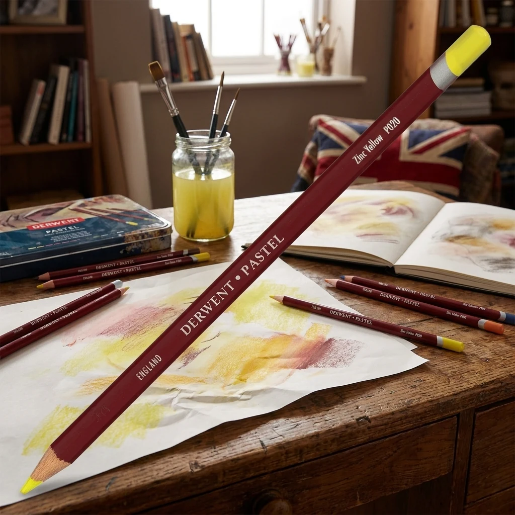 Олівець пастельний Pastel (P020), жовтий цинк, Derwent