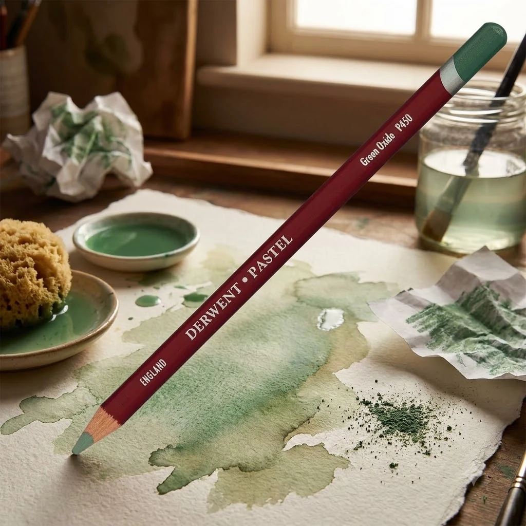 Олівець пастельний Pastel (P450), зелений оксид, Derwent