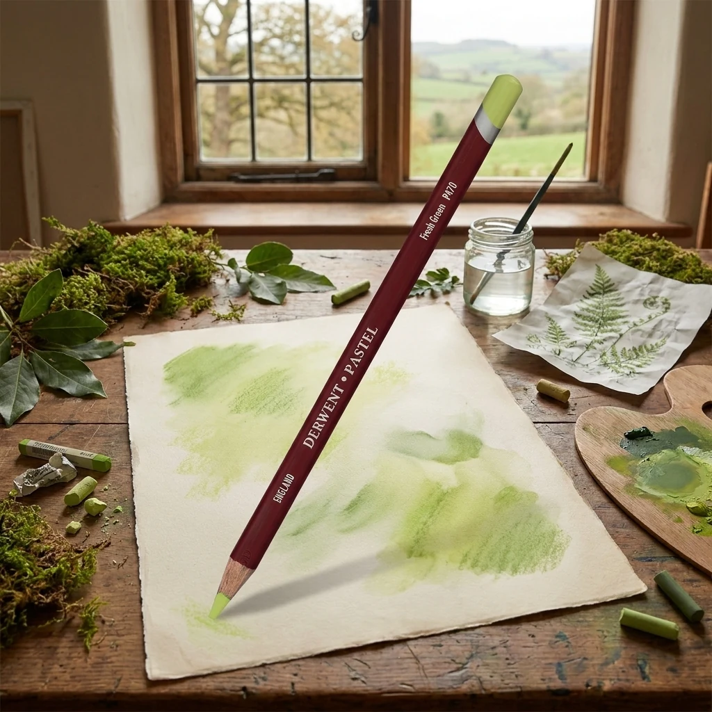 Олівець пастельний Pastel (P470), зелений свіжий, Derwent