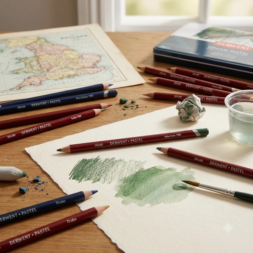 Олівець пастельний Pastel (P500), зелений іонічний, Derwent