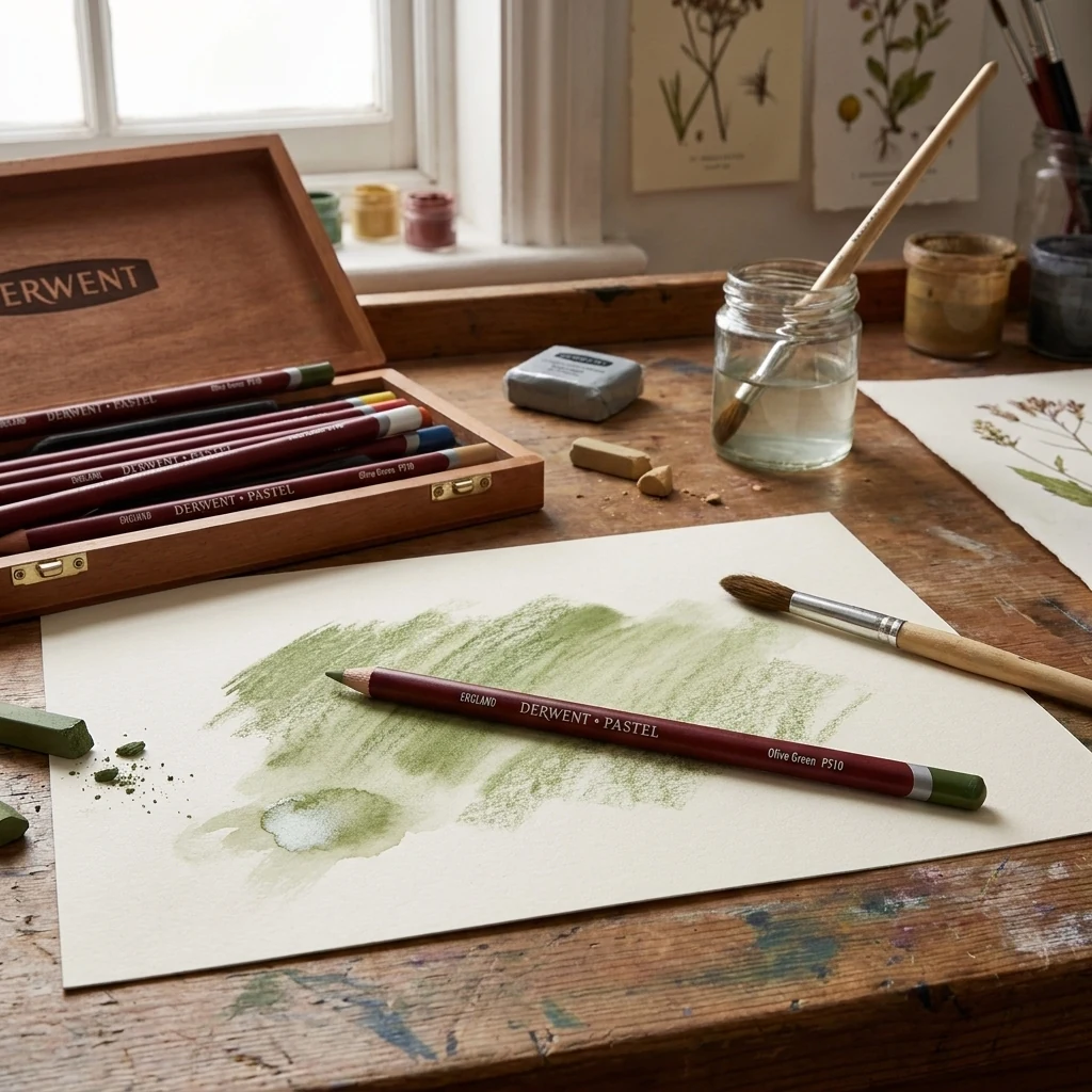Олівець пастельний Pastel (P510), оливковий, Derwent