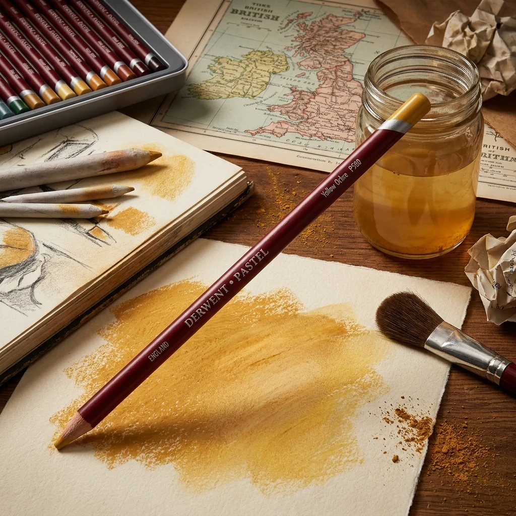 Олівець пастельний Pastel (P580), охра жовта, Derwent