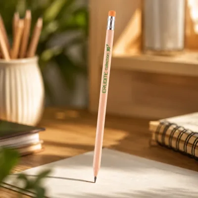 Олівець YES чорногр. трикутний з ласт. у пл. тубі ECO Pencil Erudite
