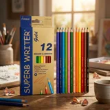 Олівці 12 кольорів шестигранні Marco Superb Writer Gold E4100G-12CB — фото 1