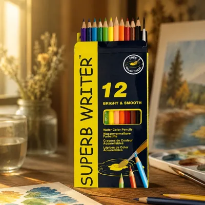 Олівці акварельні 12 кольорів Superb Writer 4120-12СВ MARCO