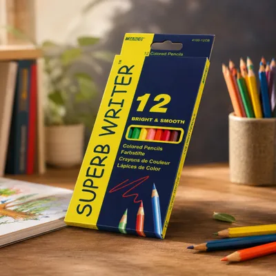 Олівці кольорові 12 кольорів Superb Writer 4100-12СВ Marco