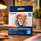 Олівці воскові Kite Classic 12 кольорів K-070 — фото 1