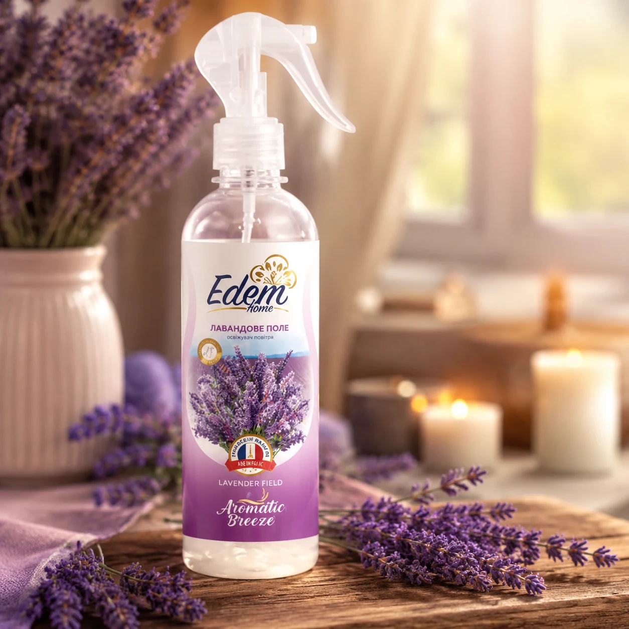 Освіжувач повітря Aromatic Breeze Edem Home Лавандове поле 420мл EH550960 — 