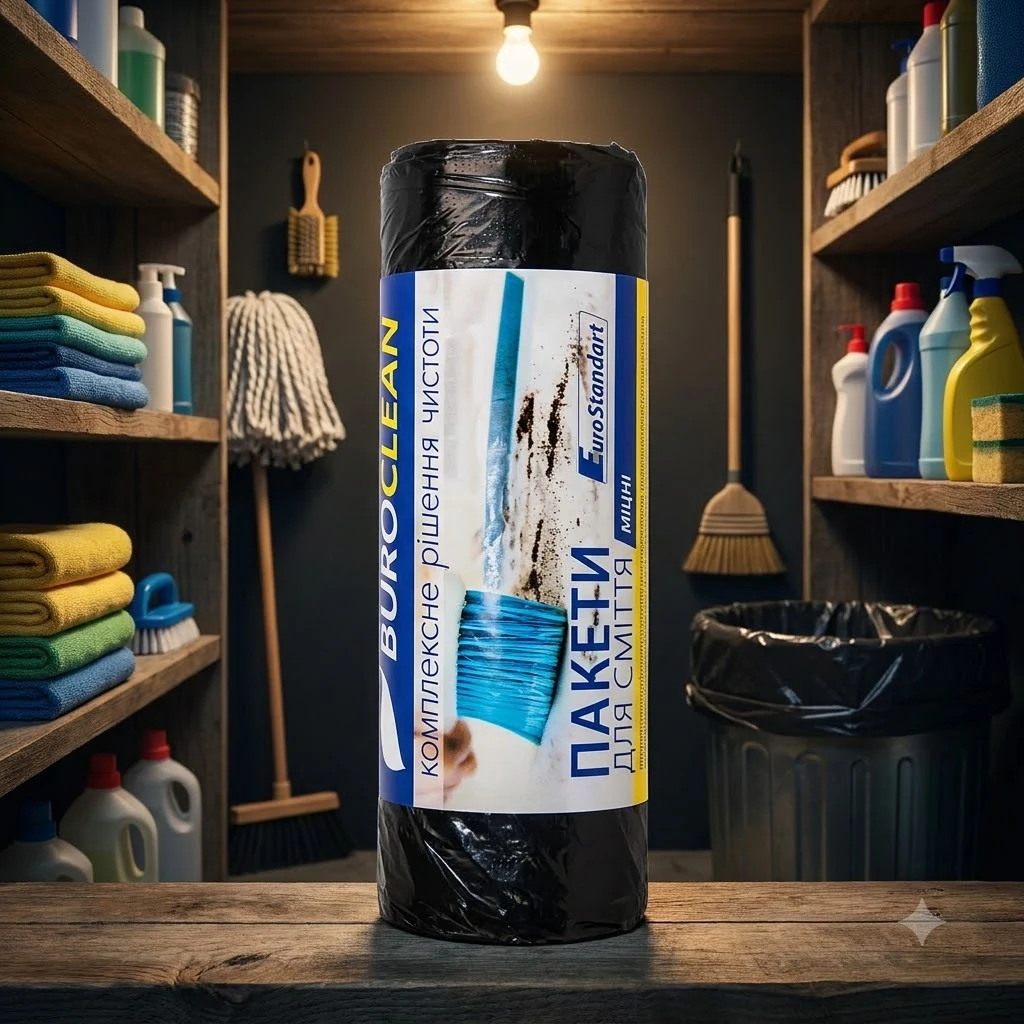 Пакет для сміття 160 л/ 10 шт BuroClean