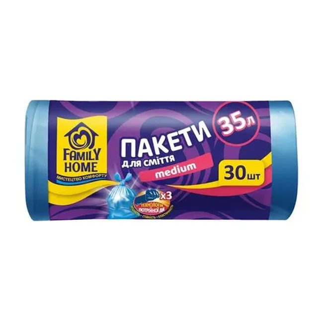 Пакет для сміття 35 л/ 30 шт 45х55 см FH