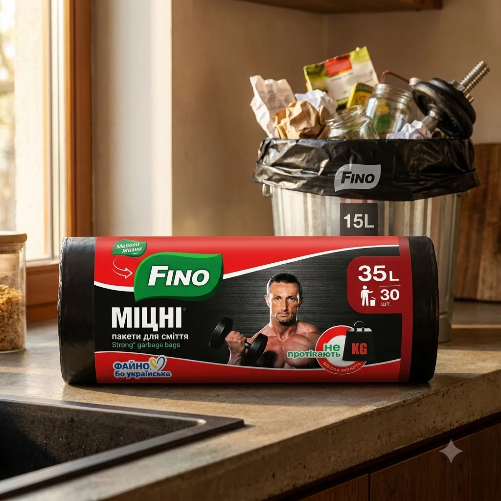 Пакет для сміття 35 л/ 30 шт 50х57 см Fino