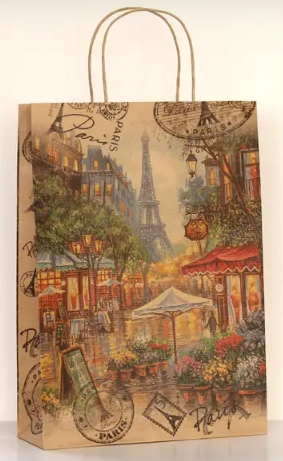 Пакет паперовий крафтовий №189 240х340х88 Paris — фото 2