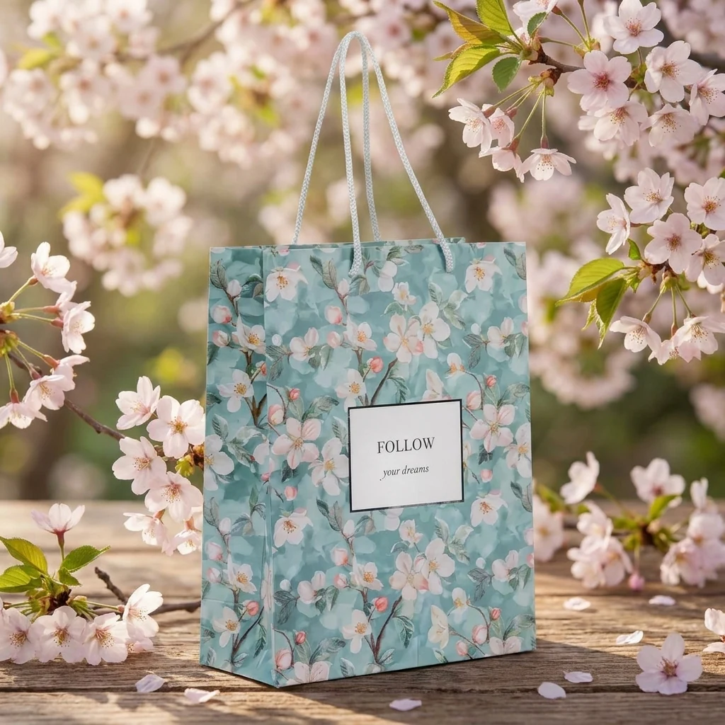 Пакет подарунковий 18*24 см, Gentle Blossom, Axent