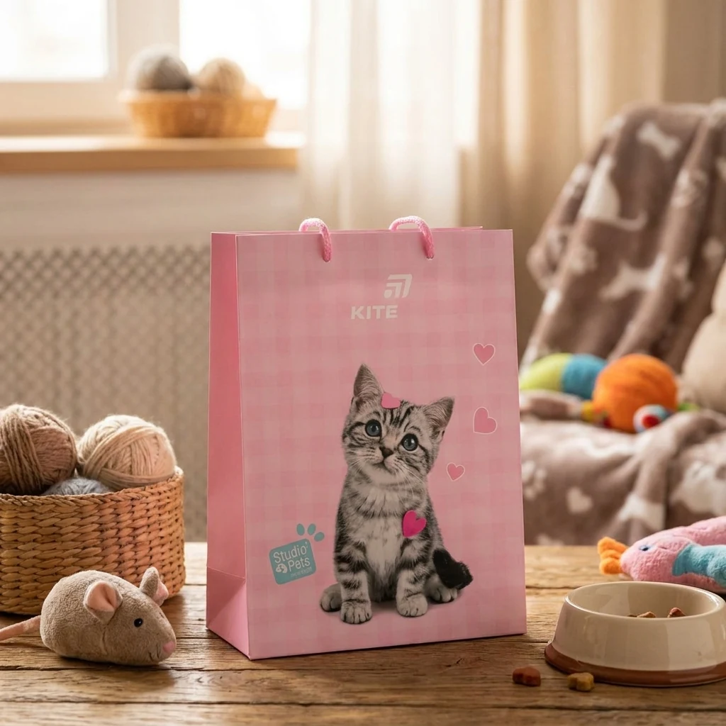 Пакет подарунковий 18*24 см Kite Studio Pets