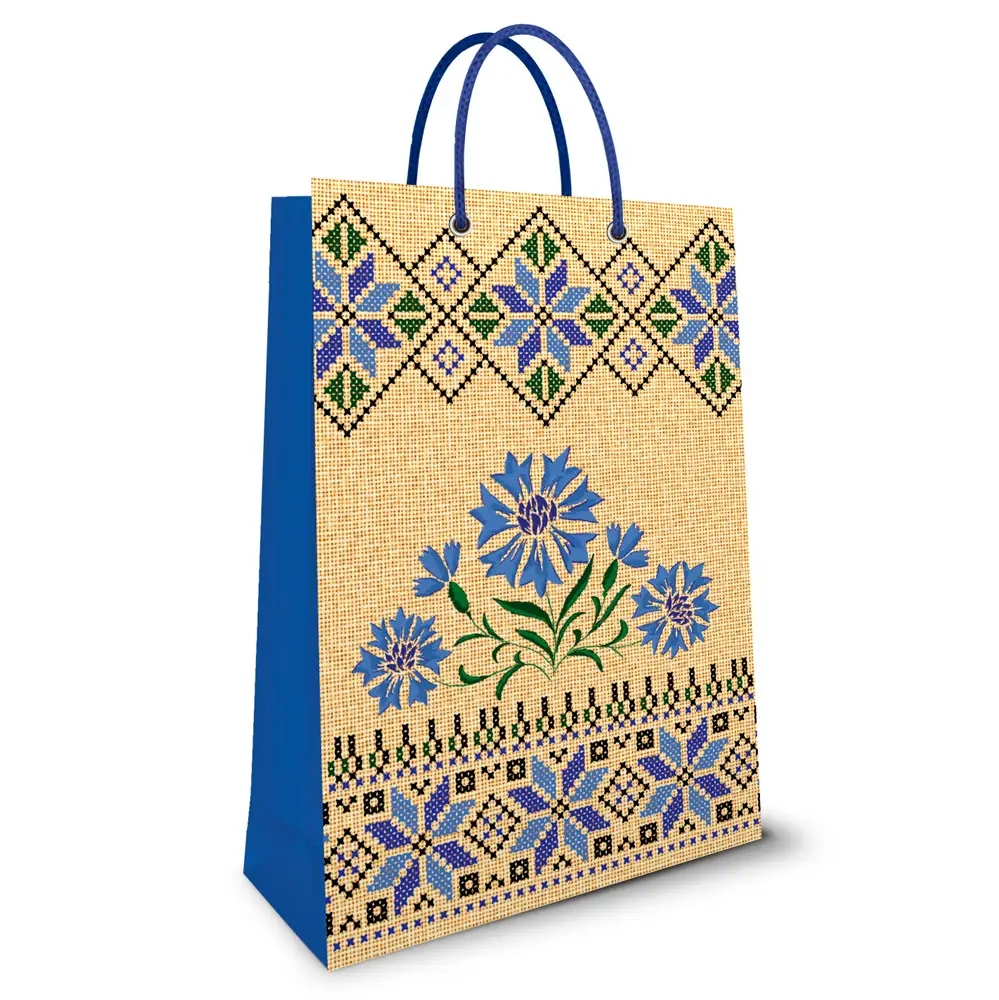 Пакет з картону № 164 ламінування Фоліо Волошки П164 — фото 2