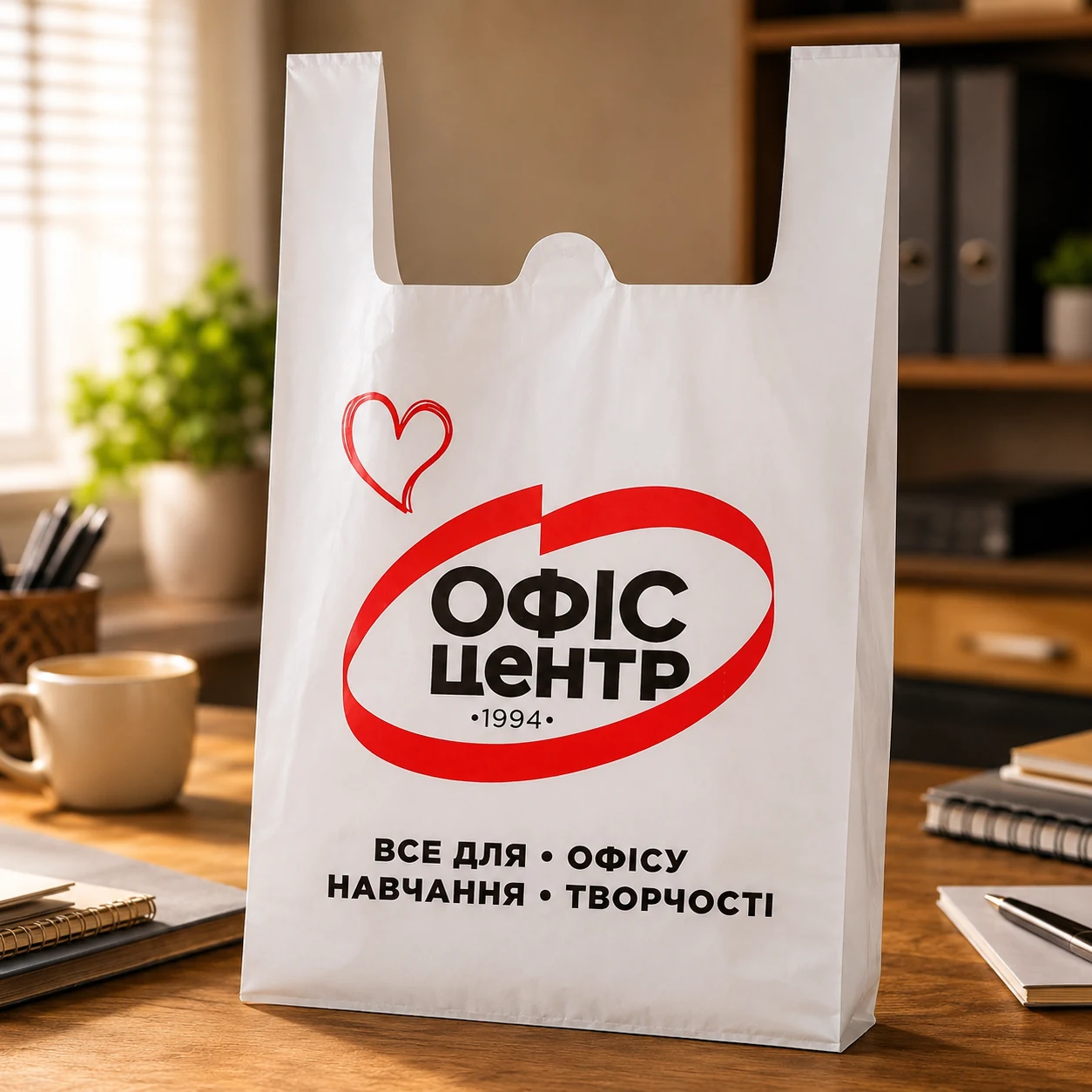 ПАКЕТ З ЛОГОТИПОМ 65х40 — Торгівля та облік
