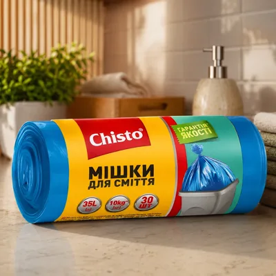 Пакети для сміття Chisto 35л 30шт міцні