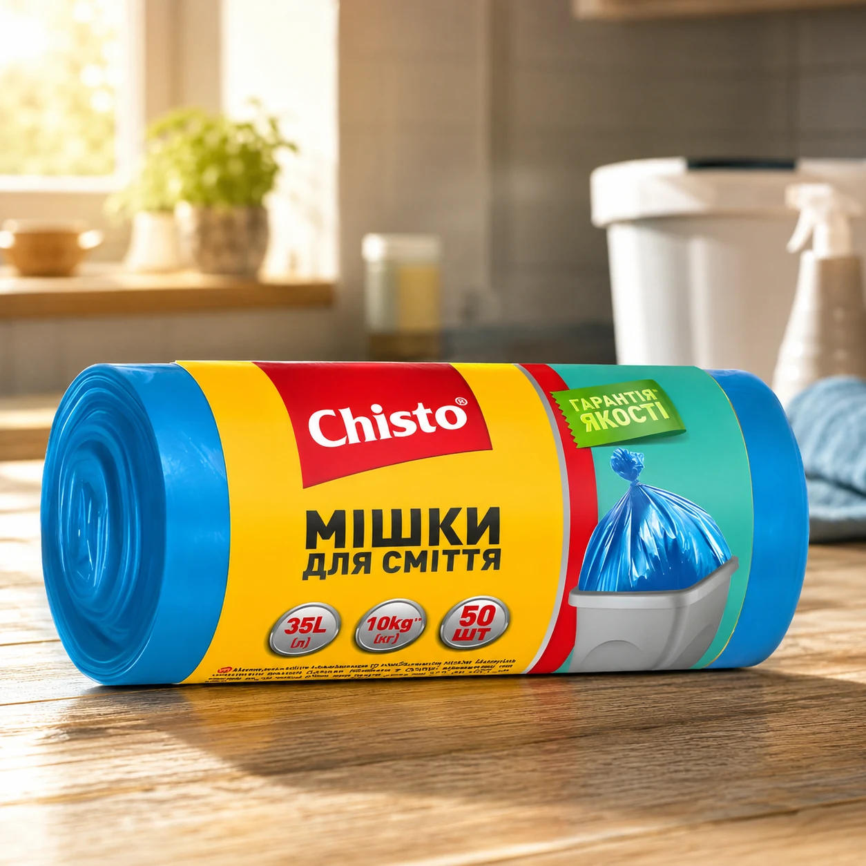 Пакети для сміття Chisto 35л 50шт — Прибирання та інвентар