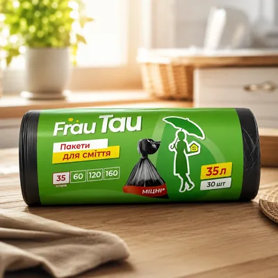 Пакети для сміття Frau Tau HDPE 35л 30шт