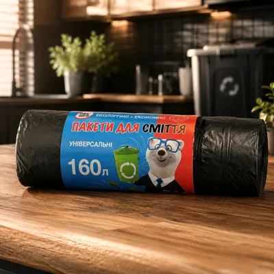 Пакети для сміття Офіс Центр 160л 10 шт ОС112240