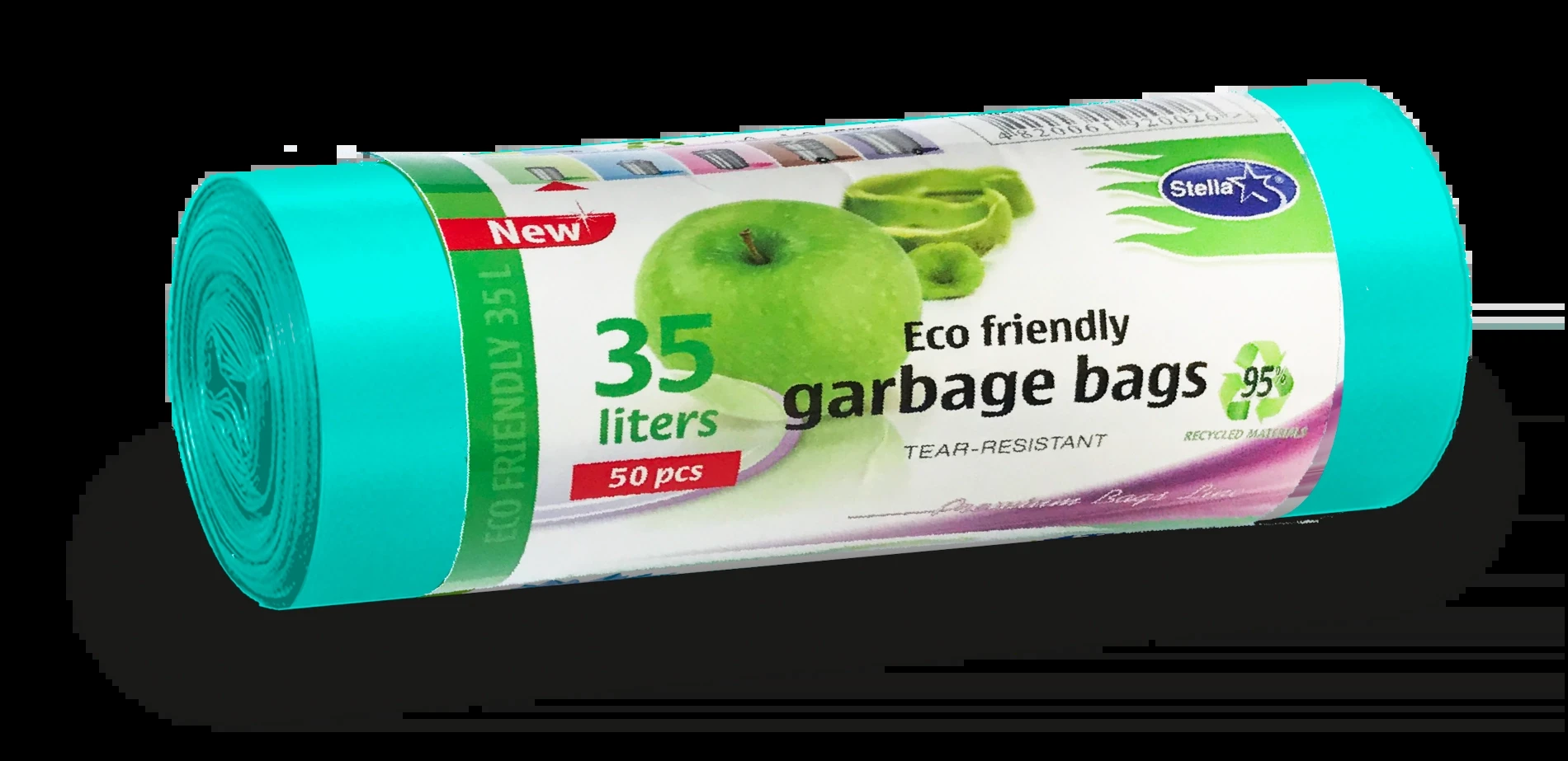 Пакети для сміття Stella 35л 30 шт бірюзові — Прибирання та інвентар