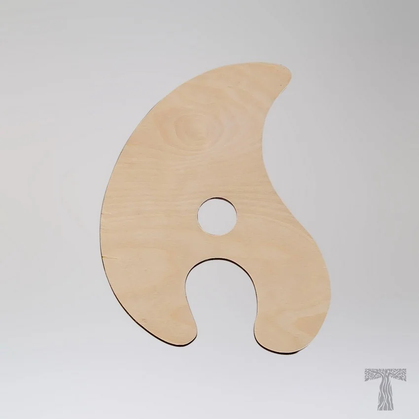 Палітра дерев'яна №8 180х315 мм TART