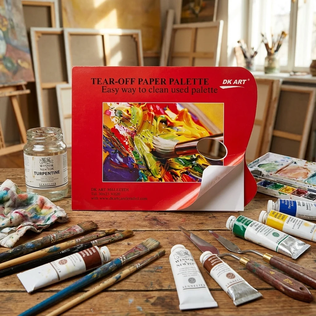 Палітра паперова універсальна, 40 арк, 80 г/м2, D.K.Art&Craft