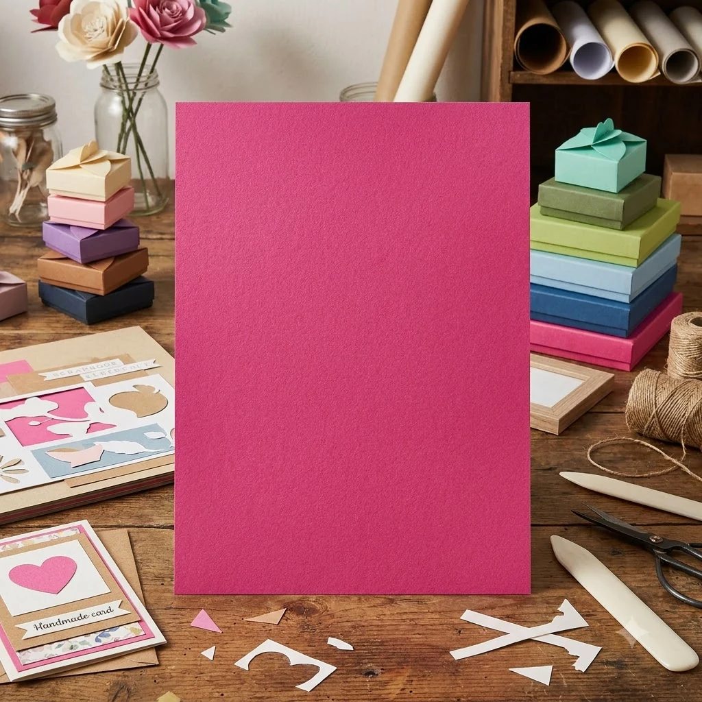 Папір для дизайну Colore, B2, 200 г/м2, fucsia (рожевий), дрібне зерно, Fabriano