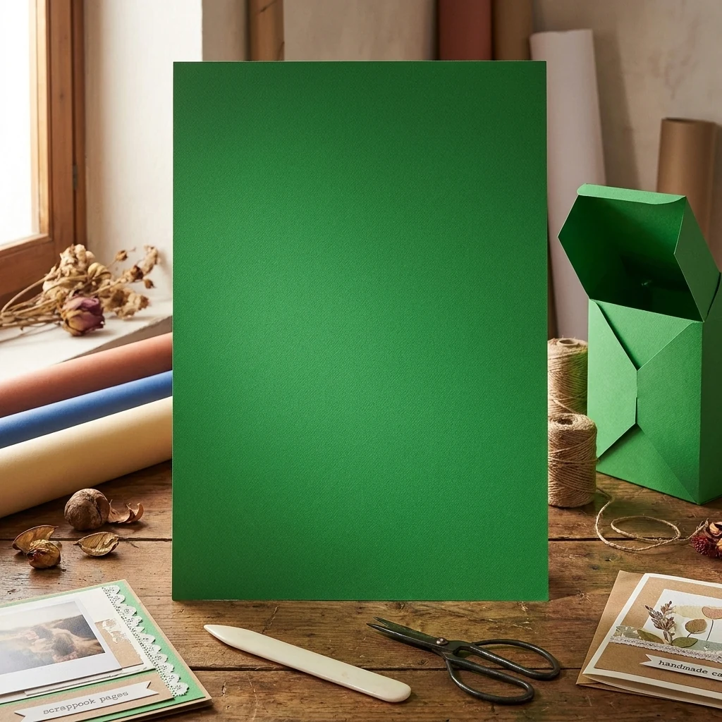Папір для дизайну Colore, B2, 200 г/м2, verde (зелений), дрібне зерно, Fabriano