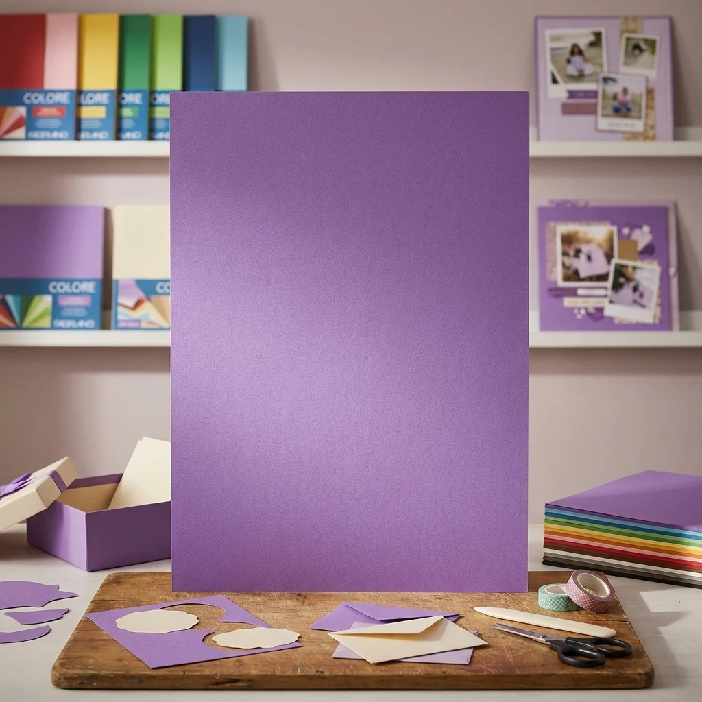 Папір для дизайну Colore, B2, 200 г/м2, violetta (фіолетовий), дрібне зерно, Fabriano