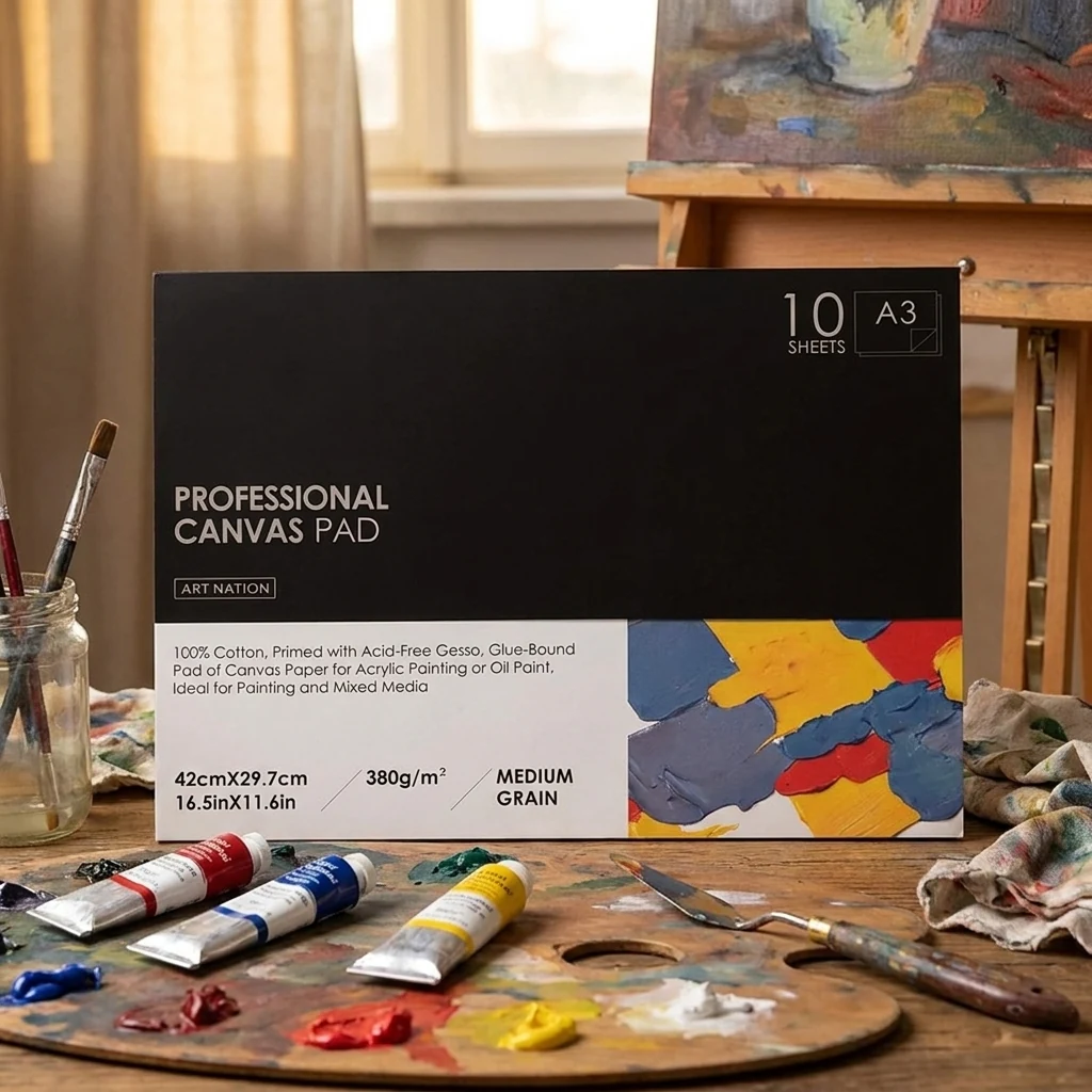 Папір для художників А3, 380 г/м2, 10 аркушів, Art Nation