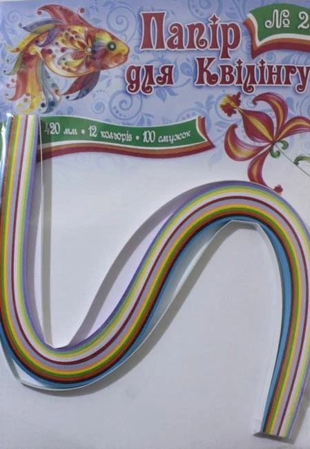 Папір для квілінгу 7 мм 12 кольорів