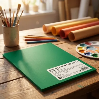 Папір для дизайну Colore B2 (50*70см), №31 verde, 200г/м2, зелений, дрібне зерно, Fabriano