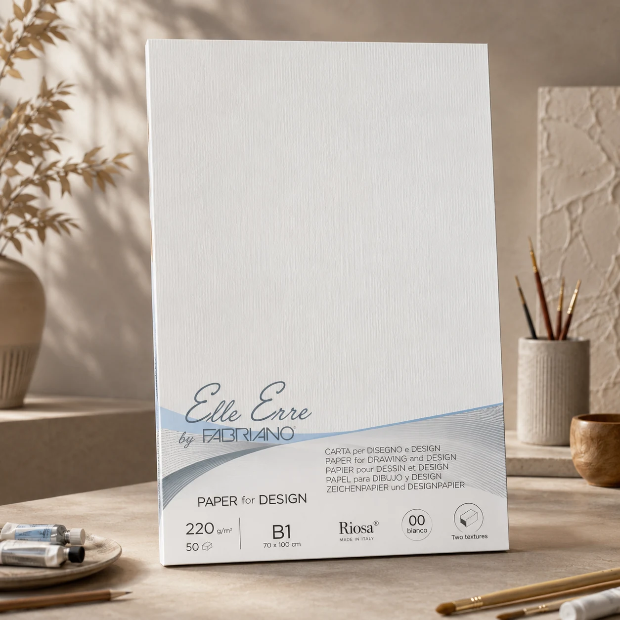 Папір для дизайну Elle Erre B1 Fabriano білий 220г/м² — Хобі та декор