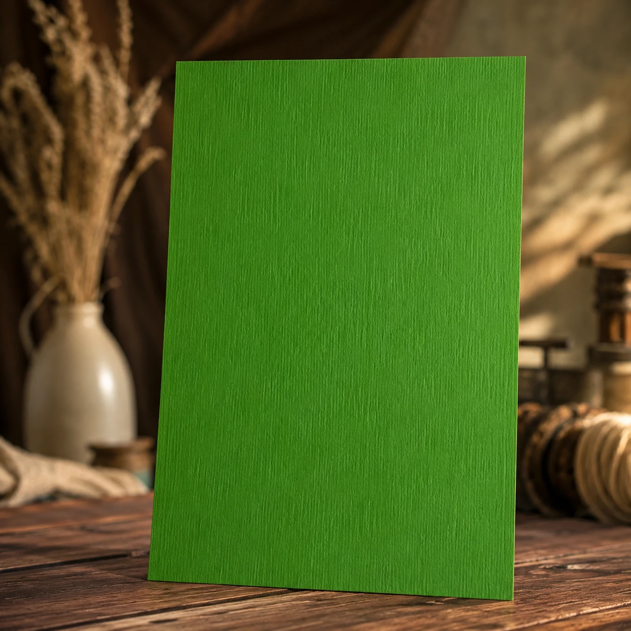 Папір для дизайну Elle Erre B1 verde, 220г/м², зелений, двостороння текстура — Хобі та декор