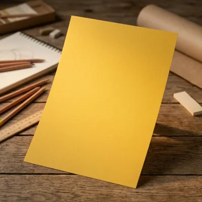 Папір для дизайну, Fotokarton A4 (21*29.7см), №11 Насичено-жовтий, 300г/м2, Folia