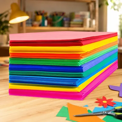 Папір для дизайну Fotokarton B2 (50*70см) №15 Золотисто-жовтий, 300г/м2, Folia