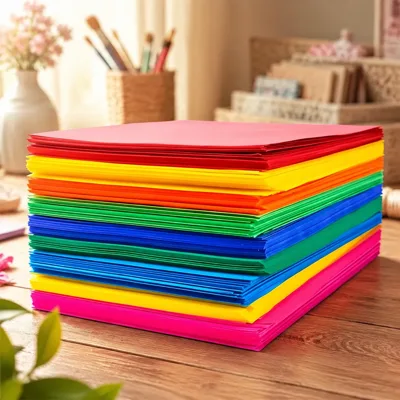 Папір для дизайну Fotokarton B2 (50*70см) №18 Червоний, 300г/м2, Folia