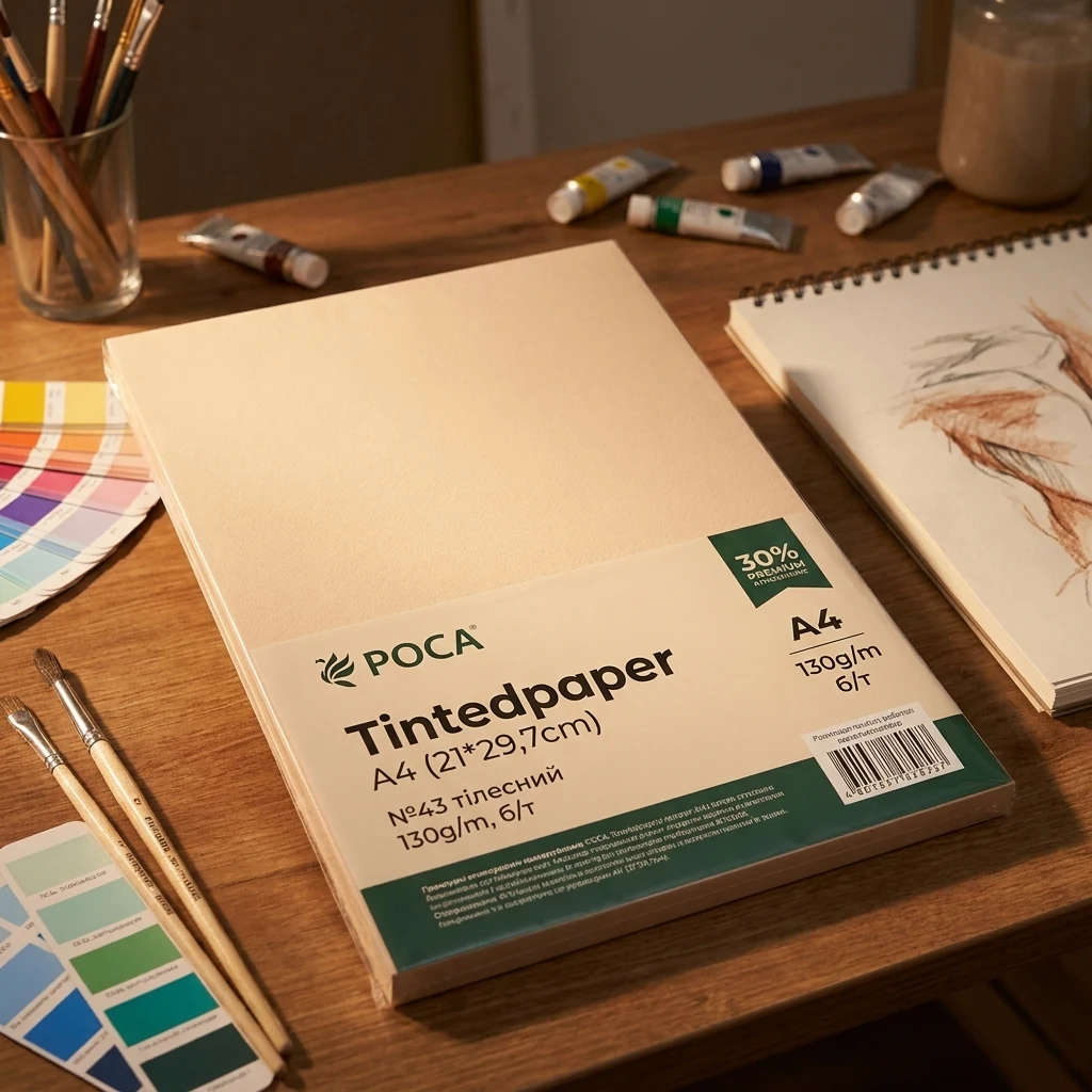 Папір Tintedpaper А4 тілесний №43 — Хобі та декор