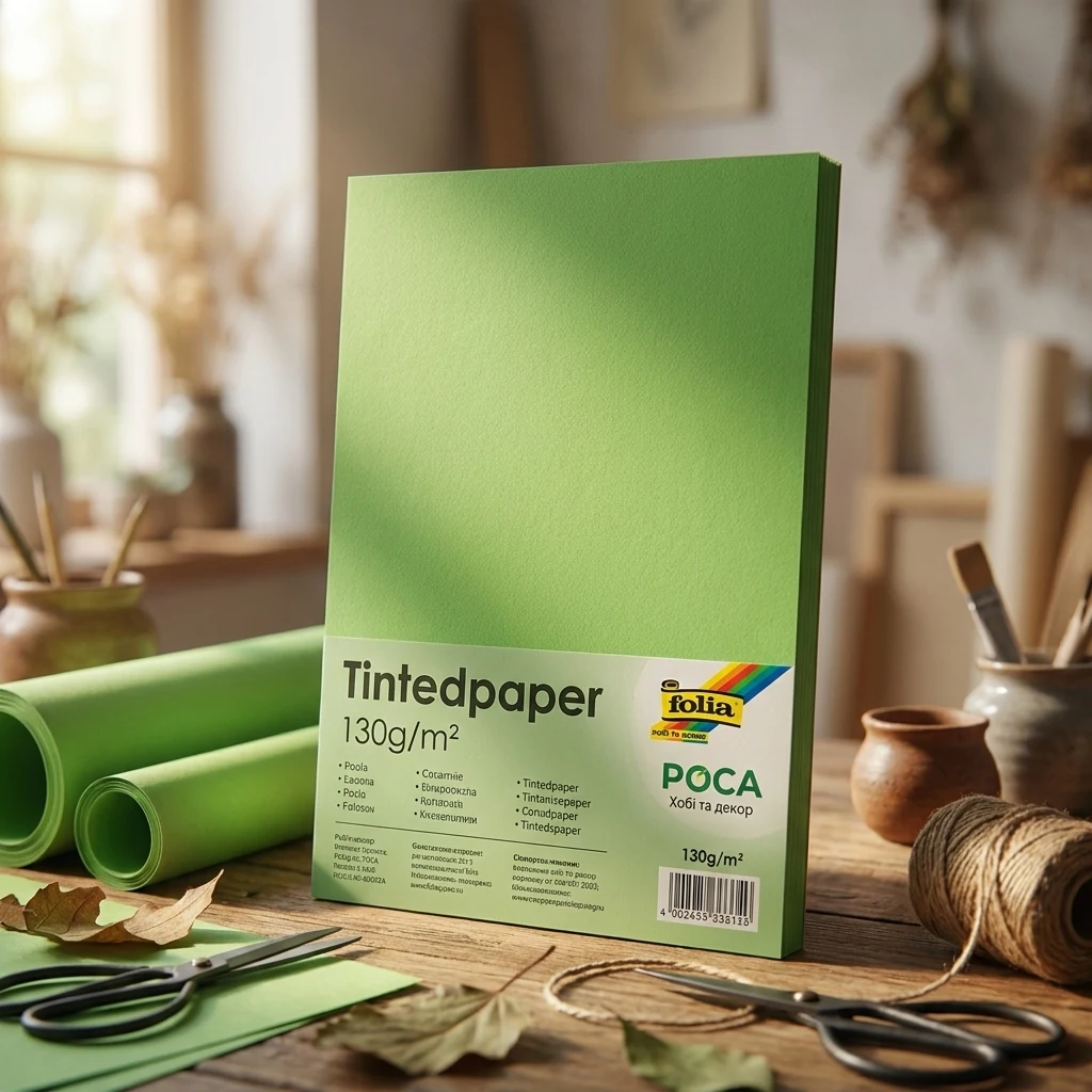Папір для дизайну Tintedpaper А4 світло-зелений 130г/м² — Хобі та декор