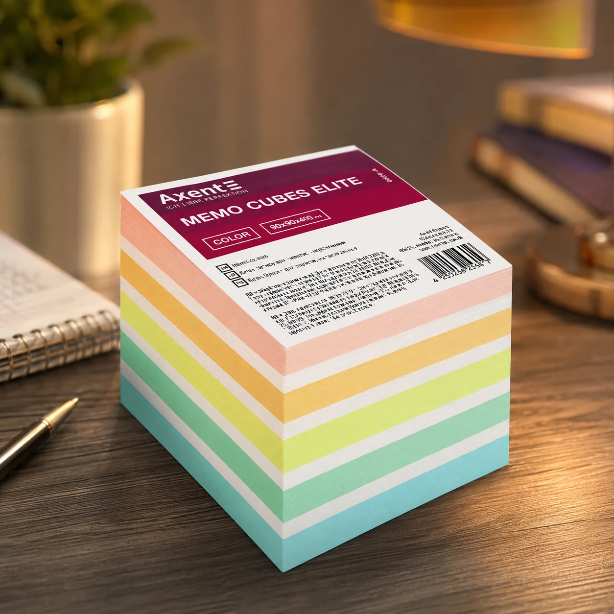 Папір для нотаток Elite Color Axent 90х90/400аркушів 8026 — Офісний папір