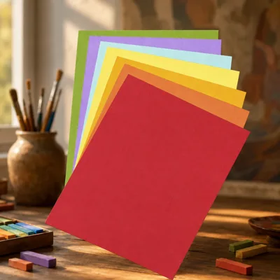 Папір для пастелі Tiziano B2 (50*70см), №23 amaranto, 160г/м2, бордовий, середнє зерно, Fabriano