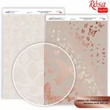 Папір дизайнерський матовий Rose Gold Butterflies А4 200 г/м² — фото 2
