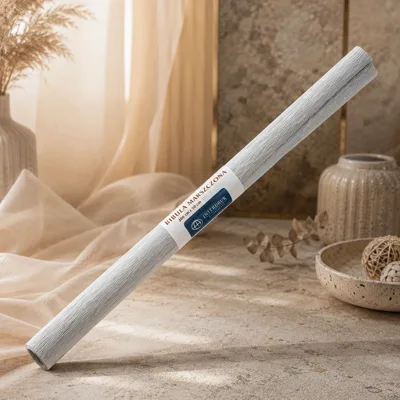 ПАПІР ГОФРОВАНИЙ 50*200см М Г INTERDRUK №31 срібло 990886,