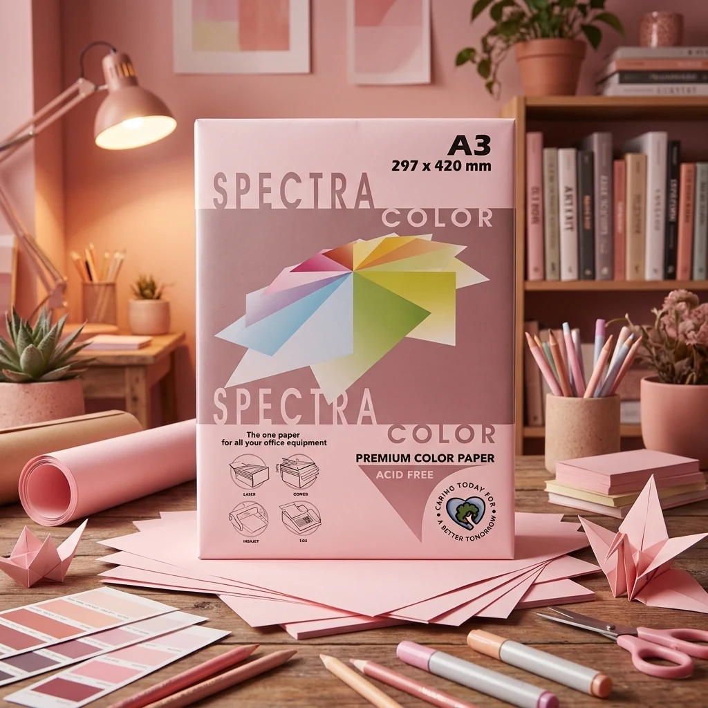 Папір кольоровий А3 80 Рожевий пастельний "Rose 140" /Pink89