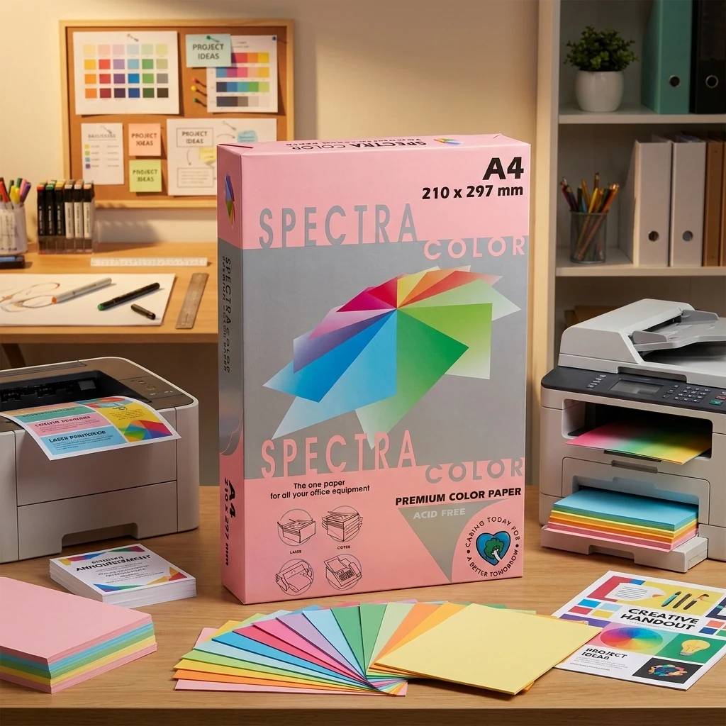 Папір кольоровий А4 75 Рожевий неоновий "Pink 342" Spectra