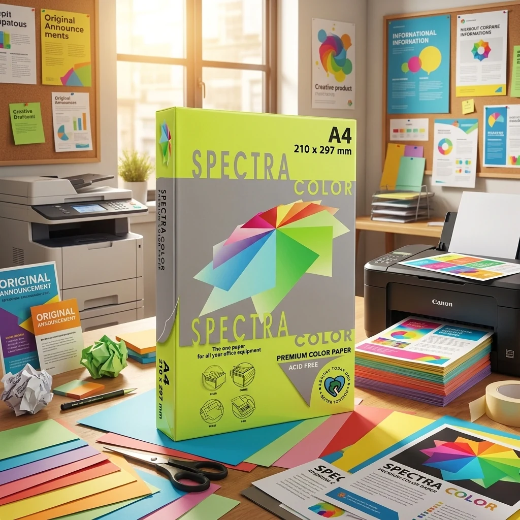 Папір кольоровий А4 75 Зелений неоновий "Green 321" Spectra