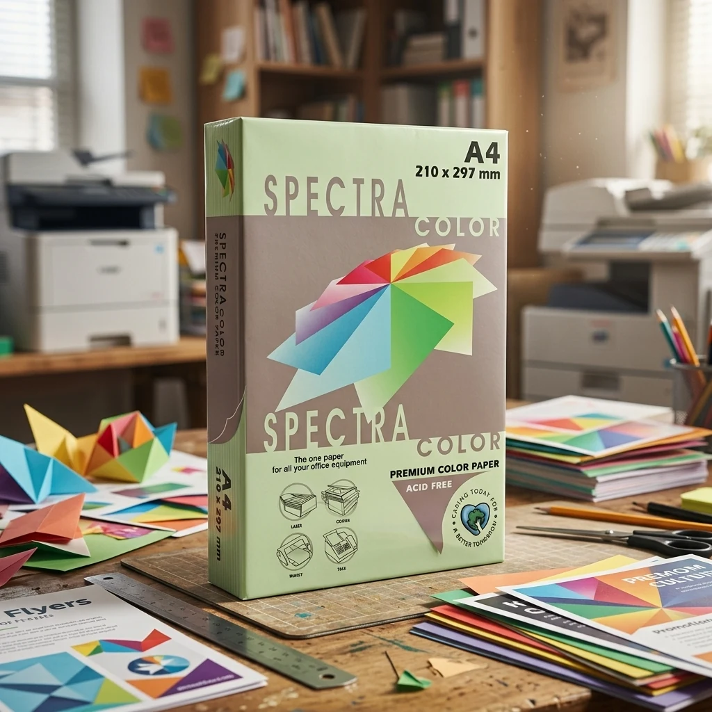 Папір кольоровий А4 75 Зелений світлий пастельний "Lagoon 130" Spectra