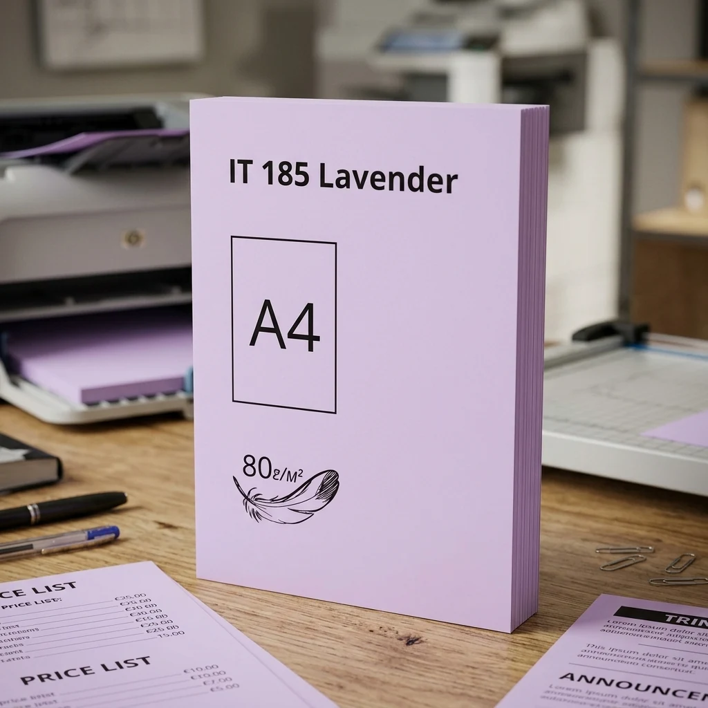 Папір кольоровий А4 80 Лілововий 100 арк "Lavender 185" Crystal